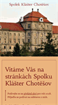 Mobile Screenshot of klasterchotesov.eu