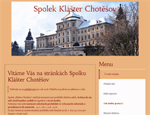 Tablet Screenshot of klasterchotesov.eu